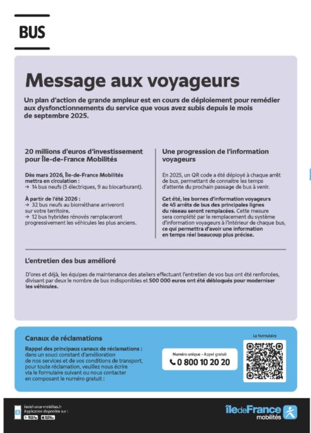 Bus : le plan d'action d'IDFM pour remédier aux dysfonctionnements ...